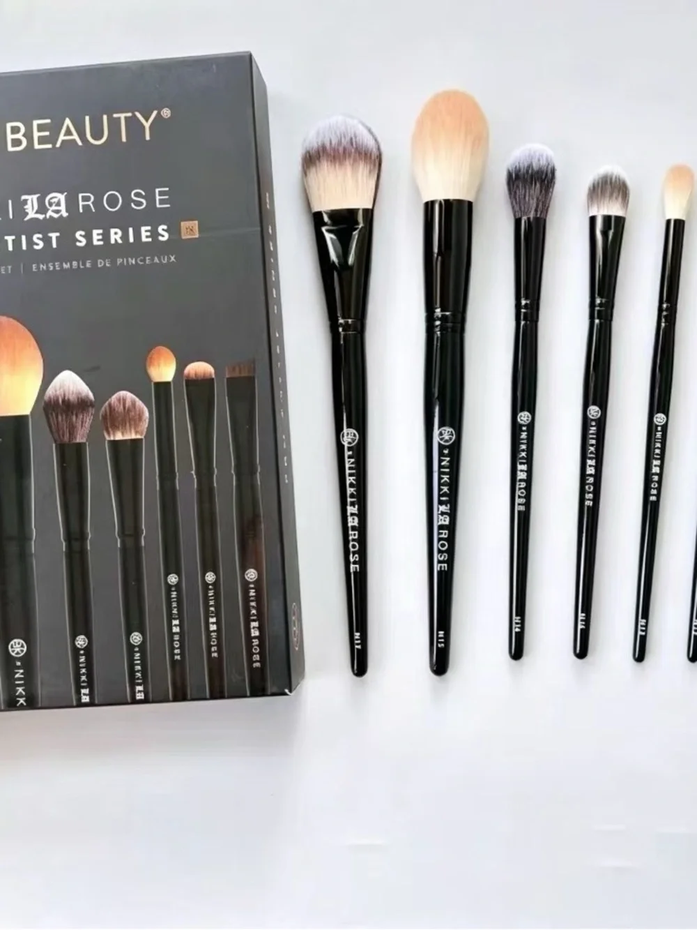 Bk Beauty La Rose Pro Artist Series Makeup Brush Set - Black